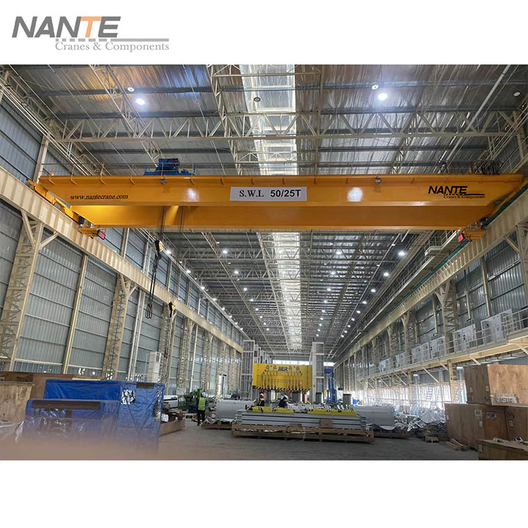 12-double girder overhead crane with open winch for Car workshop