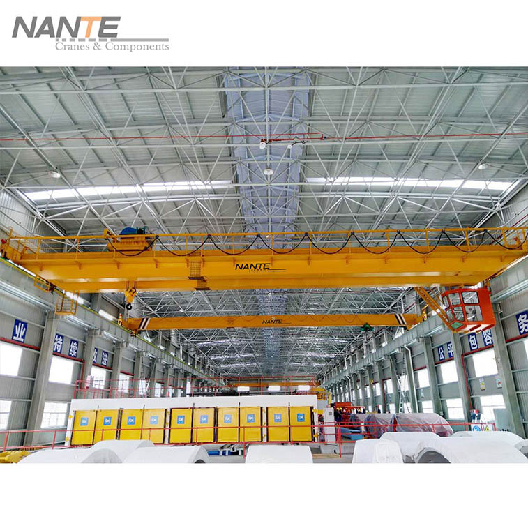 13-double girder overhead crane with open winch for Precast Workshop
