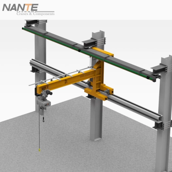 Wall-Traveling Jib Crane with Electric Chain Hoist