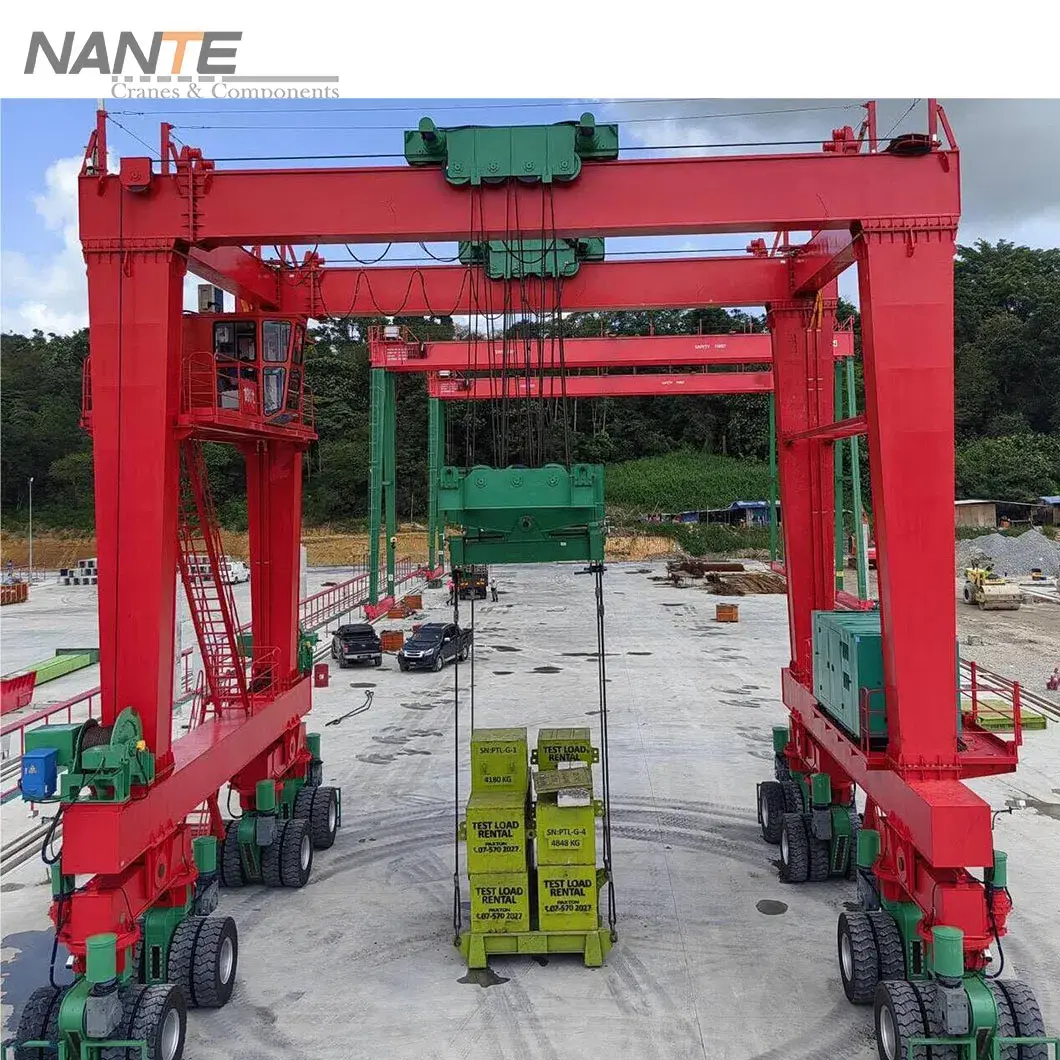 CE Approved European Standard Rubber Tyred Container Gantry Crane Manufacturer