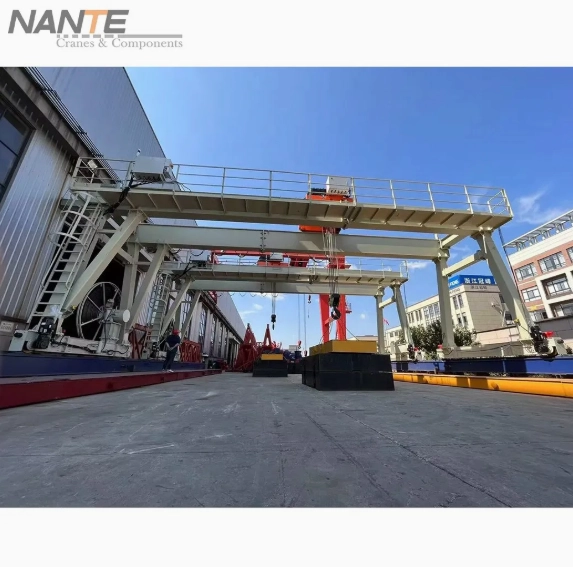 Double Girder Gantry Crane with Low Headroom Hoist for Workshop