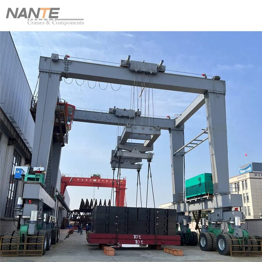 Factory Customized Rtg Crane Rubber Tire Gantry Crane for Port