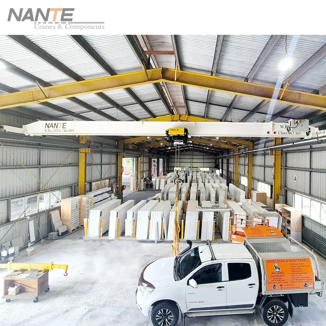 Factory Direct Selling Single Girder 5t Hoist Trolley Overhead Traveling Bridge Crane