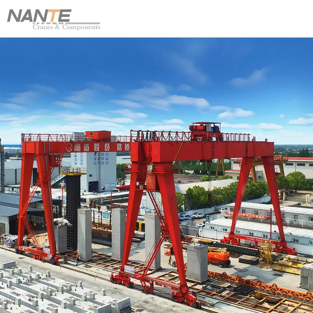 10t~300t CEISODIN Certified Double Girder Gantry Crane with Electric Winch