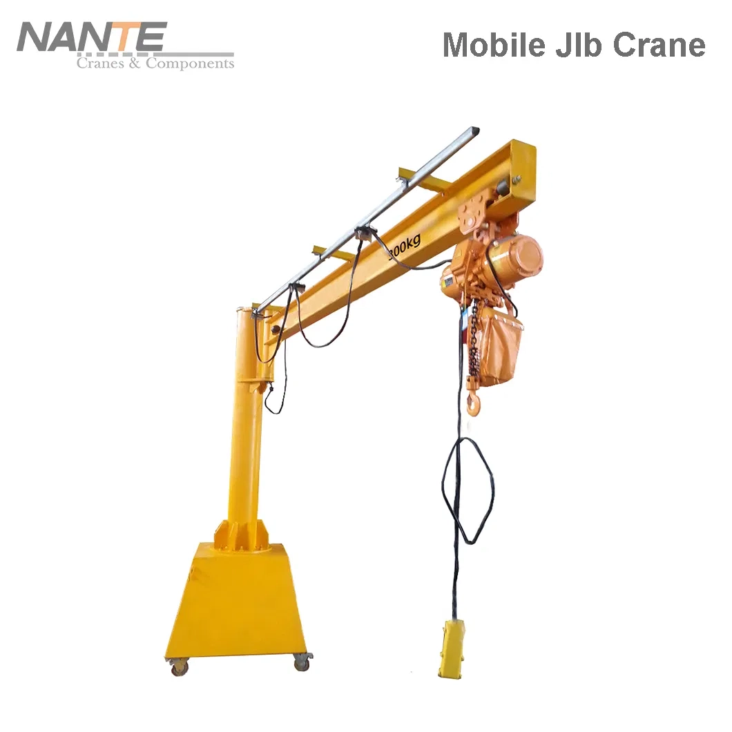 300kg Bzy Series Mobile Movable Jib Cranes with Kpk Profile