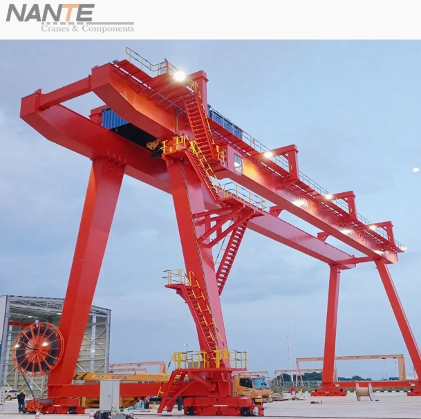 Fem Standard 80t 10t Double Girder Gantry Crane for Mrt Construction