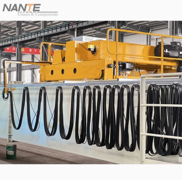 Galvanized Steel Rail Cable Trolleys Festoon System for Hoist Power Supply