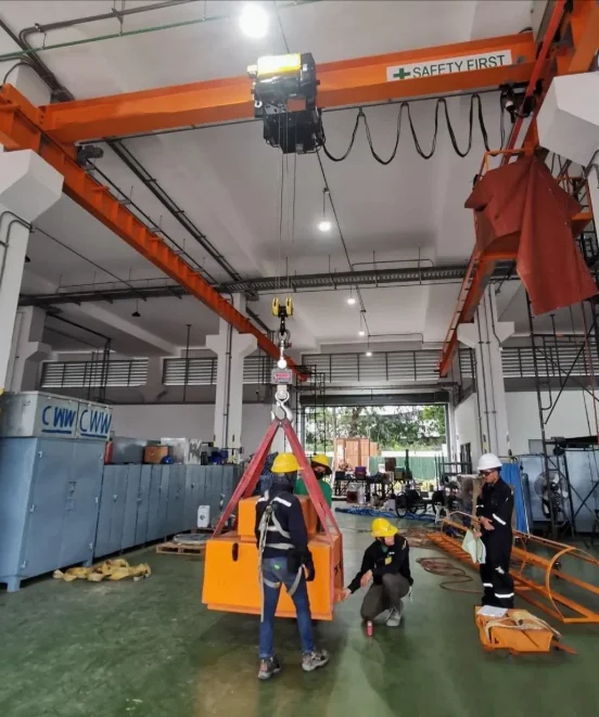 50ton Overhead Crane Heavy Duty Double Girder with Electric Wire Rope Hoist
