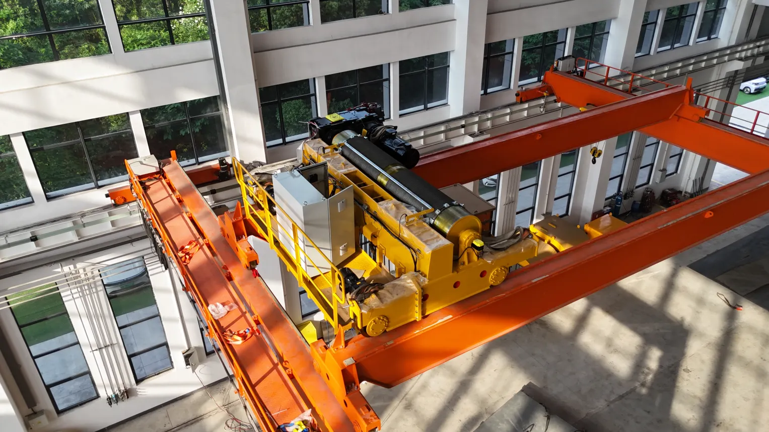 Open Winch Double Girder Overhead Cranes