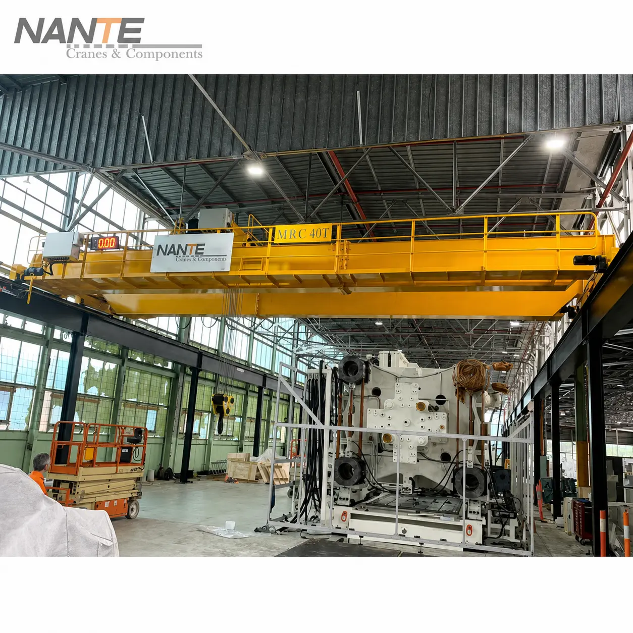 Double girder overhead crane girder structural connection