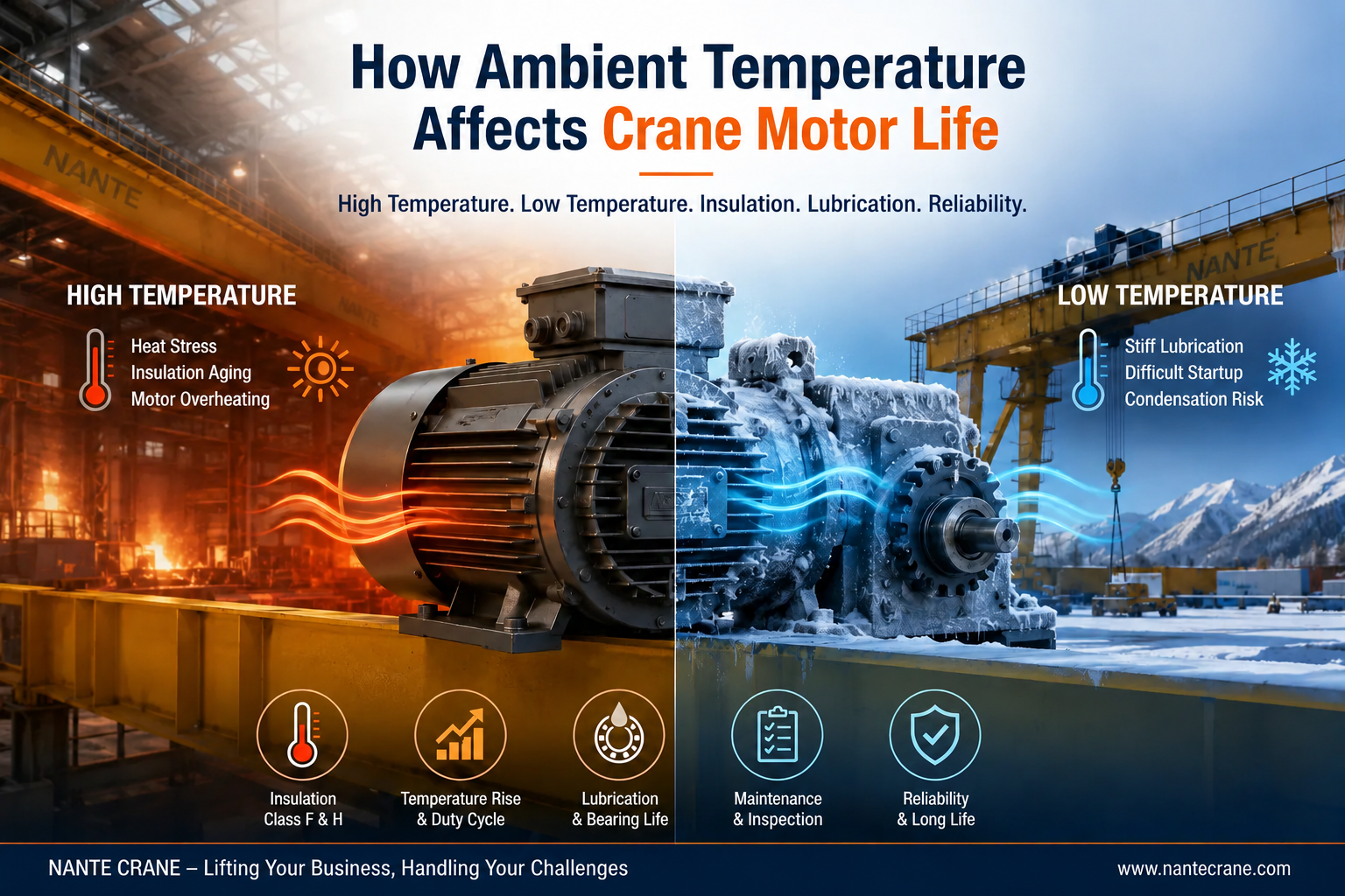 How Ambient Temperature Affects Crane Motor Life