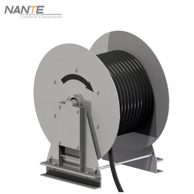 motorized cable reel for crane power supply maintenance
