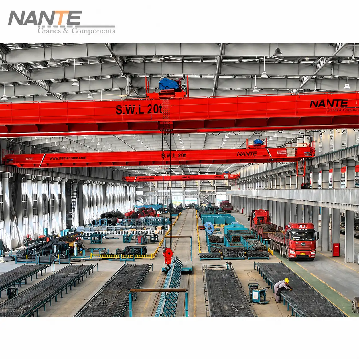 welded crane girder for heavy duty overhead crane