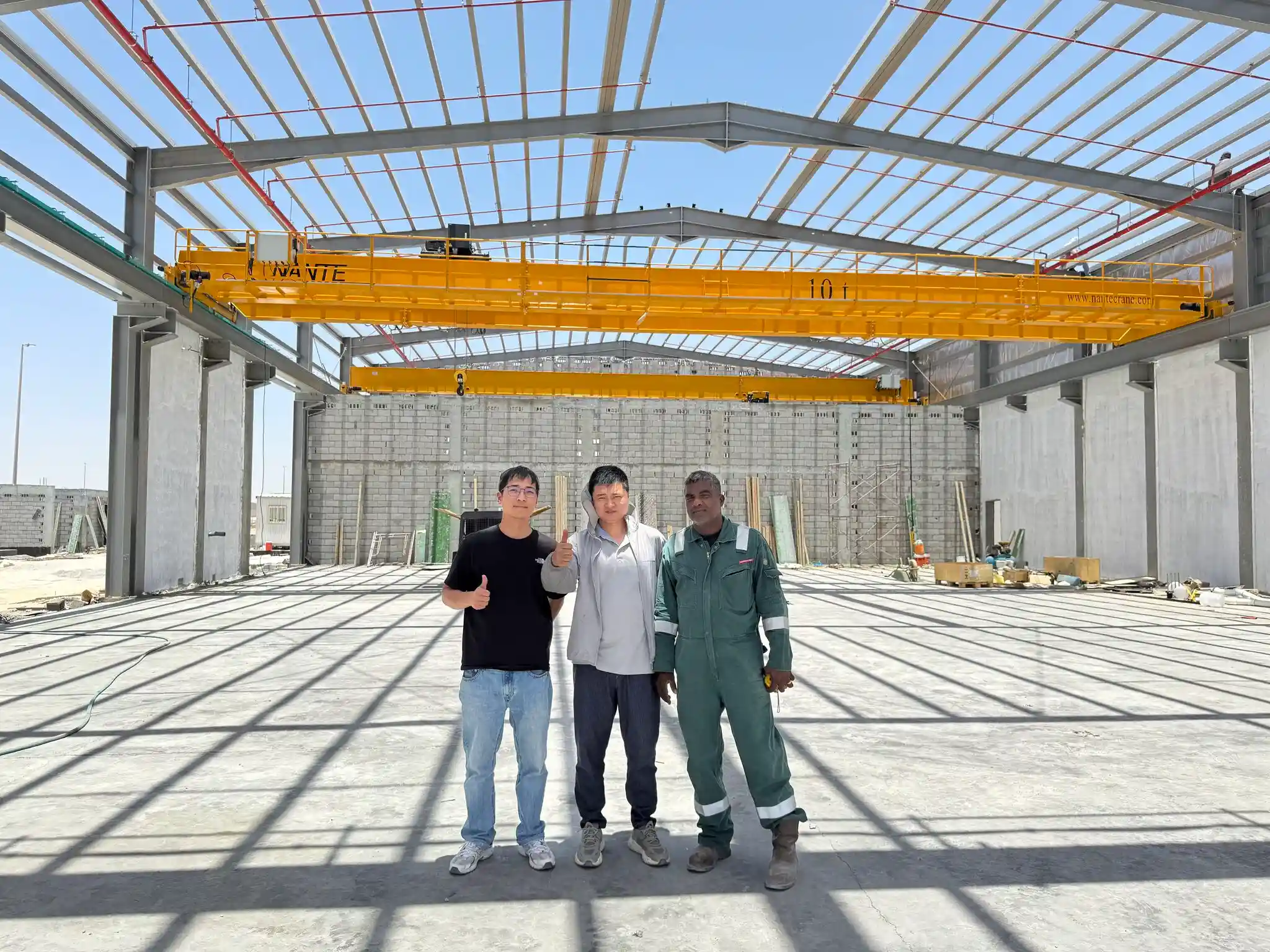 Nante 10 Ton Double Girder Overhead Crane Installation