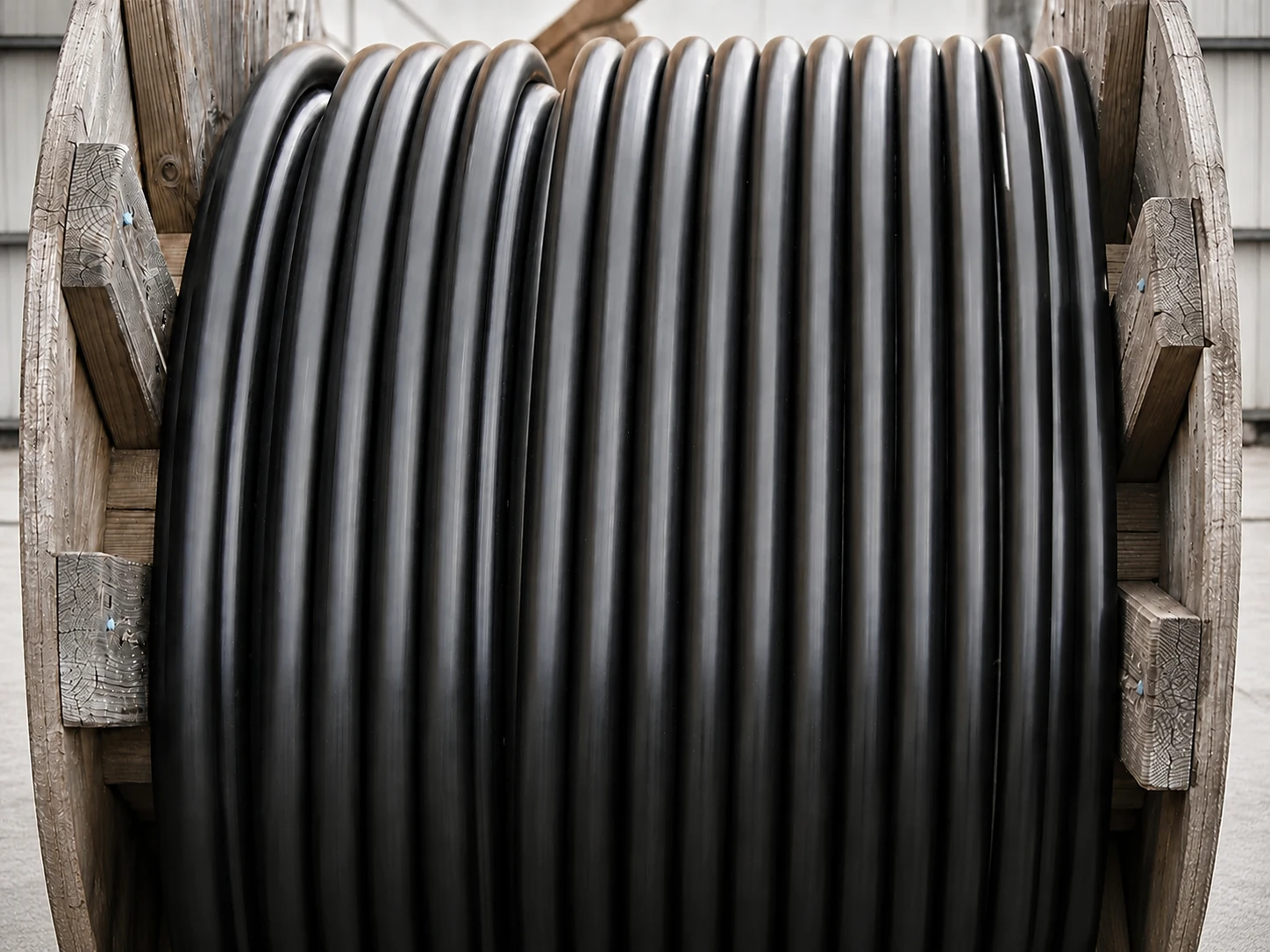 PUR crane cable for cable reel system
