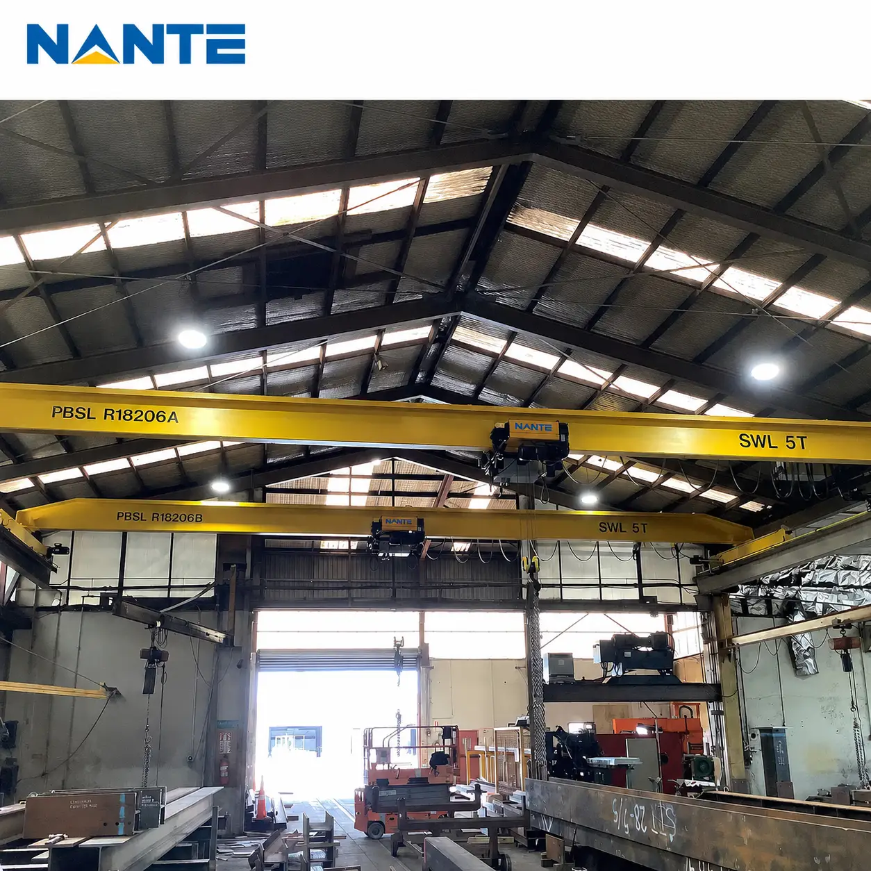 Single-girder bridge crane