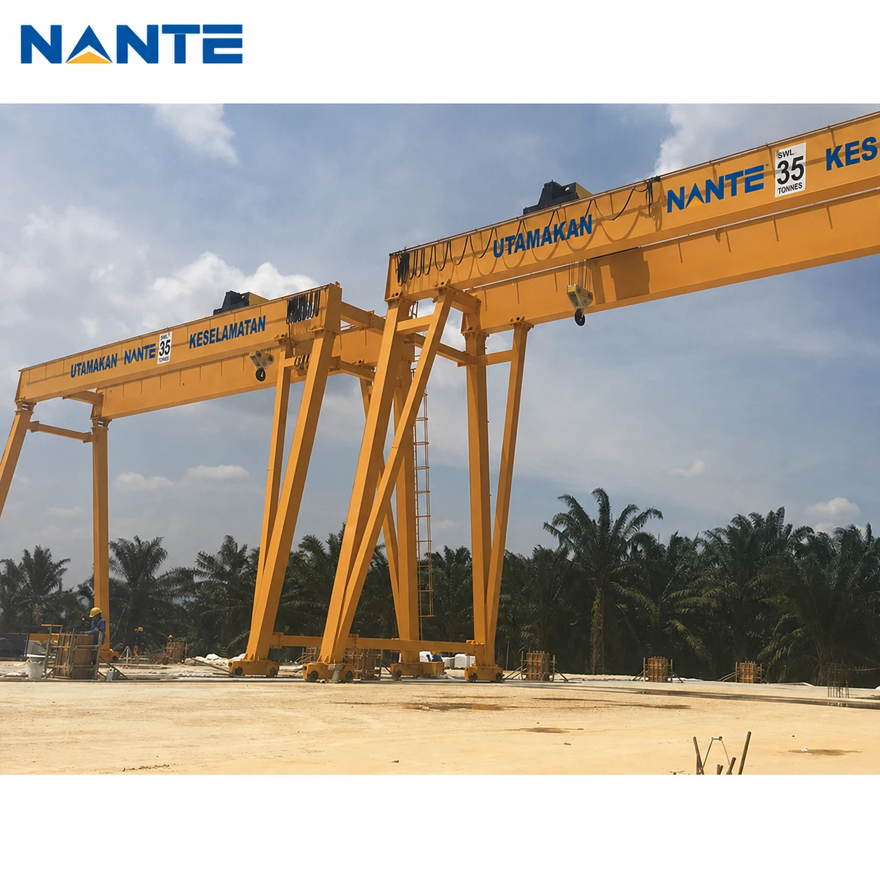 double girder gantry crane for outdoor storage yard