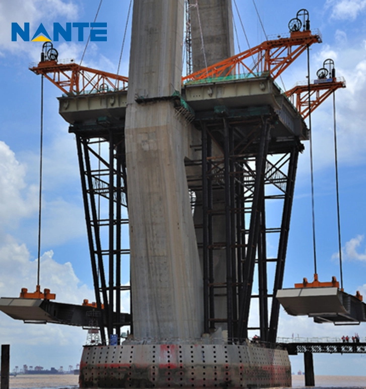 Overhead bridge crane operating on runway rails