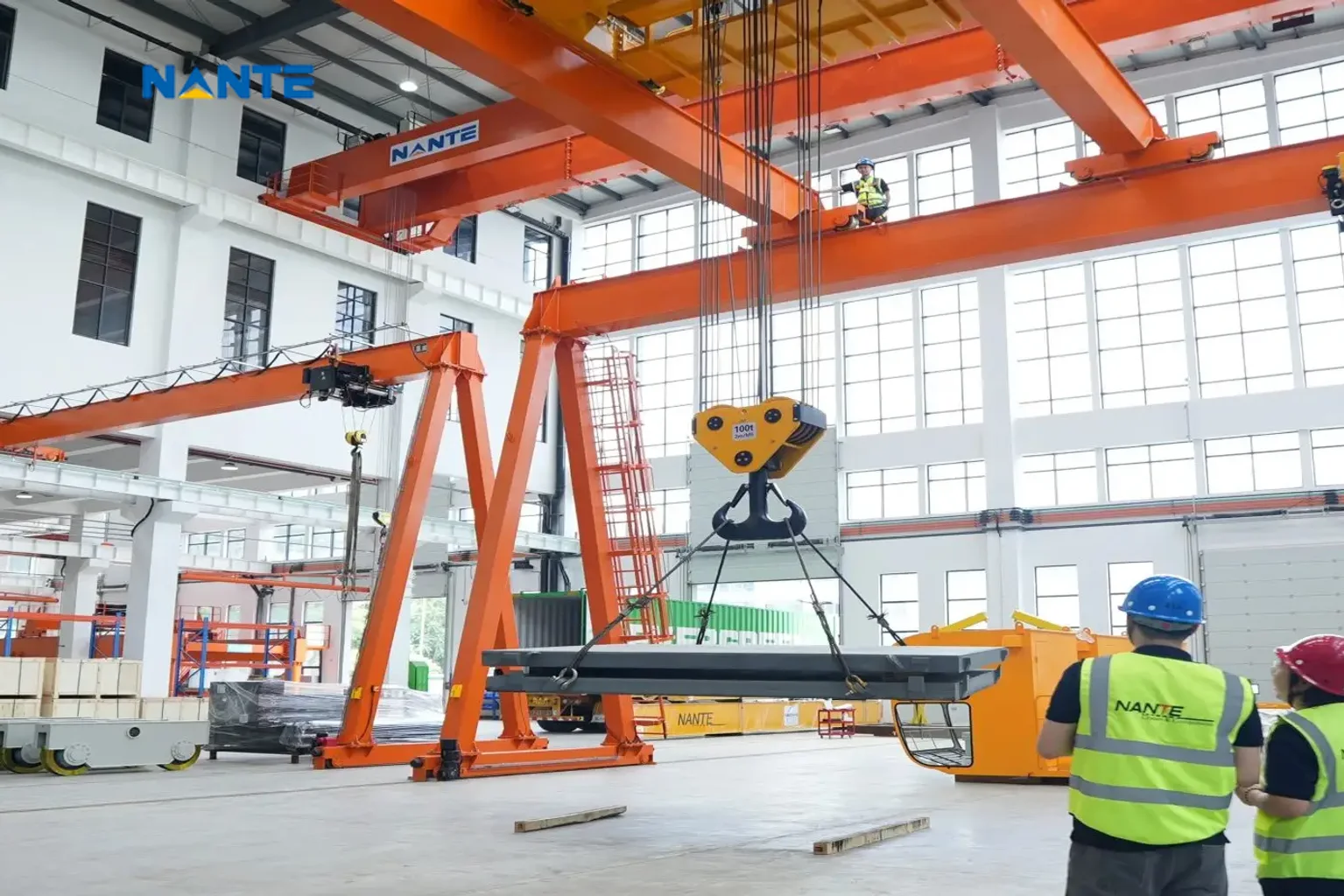Overhead crane manufacturing workshop quality control