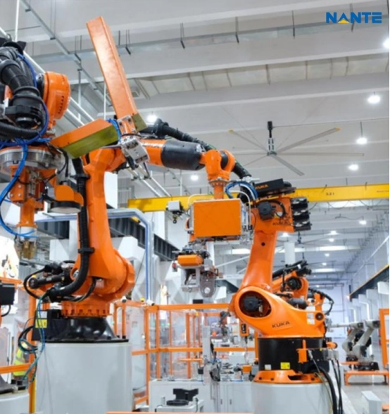 Overhead crane used in an advanced manufacturing facility