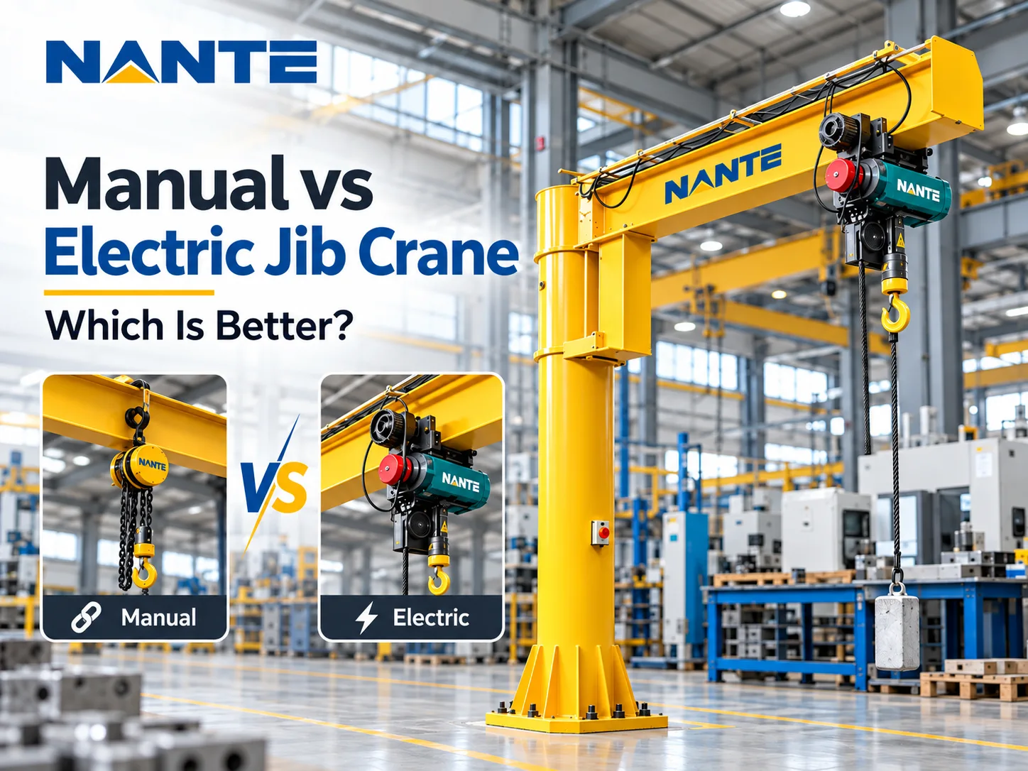 Manual vs Electric Jib Crane Which Is Better